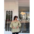 GÜL DETAYLI GÖMLEK