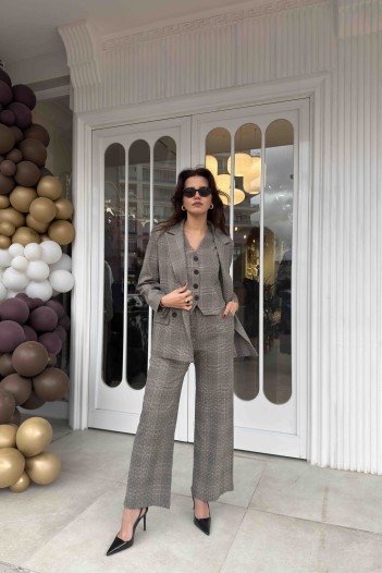 NOX TASARIM YELEKLİ TAŞLI TAKIM